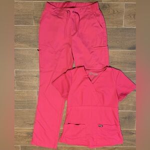Grey’s Anatomy scrub set - pink - excellent condition